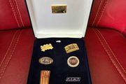 Fiat Centenary Logo Lapel Pin Set