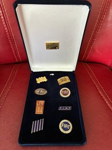 Fiat Centenary Logo Lapel Pin Set