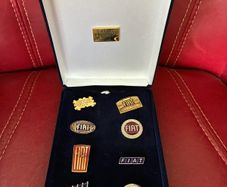 Fiat Centenary Logo Lapel Pin Set