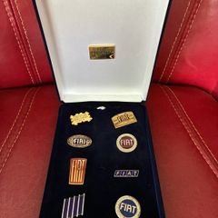 Fiat Centenary Logo Lapel Pin Set