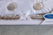 Boxed As New Juliana Silver Plated Birth Certificate Set  Bc Holder, 1st Tooth, 1st Curl