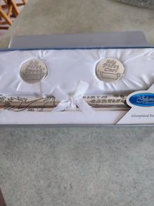 Boxed As New Juliana Silver Plated Birth Certificate Set  Bc Holder, 1st Tooth, 1st Curl