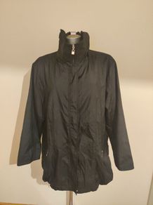 Saturne black ladies coat  size UK20 EU48 Postage included