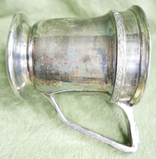 Vintage "A B & S" -Atkin Brothers & Sons, Silver-Plated Mug 1853s