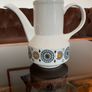 Vintage Kathie Winkle Renaissance Coffee Pot Staffordshire Ironstone England Image 2