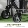 Garden Trolley, Cargo Traile on Wheels, Folding Collapsible Camping Trolley, Outdoor Utility Wagon, Dark Grey Image 4