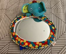 Mirror for car for use with rear facing car seats
