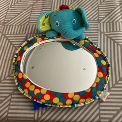 Mirror for car for use with rear facing car seats