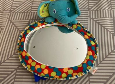 Mirror for car for use with rear facing car seats