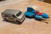 Vintage corgi superman van and superman supermobile