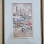 Original watercolor and ink by French artist Louis Tellier Image 3