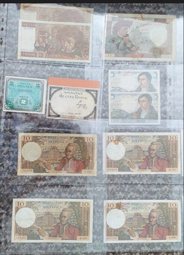 Francs France Lot 20 Pcs. - 1793 & 1940 To 1992