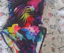 Reversible girl's swimsuit