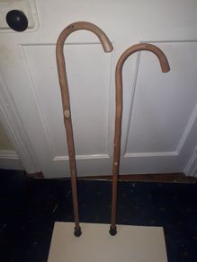Wooden walking sticks