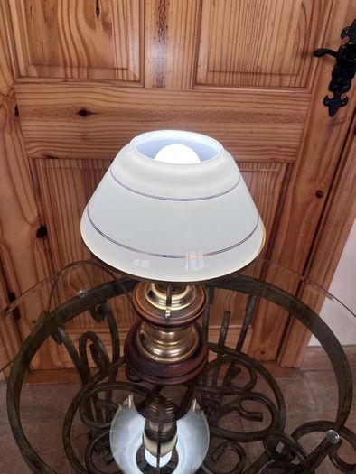 Ceramic lamp 65 euro. Brass with glass shade 95 euro . Chinese style 50 euro .