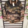 jacket Bnwt made in Italy khaki multi asymmetrical wrap closing jacket freesize Image 6