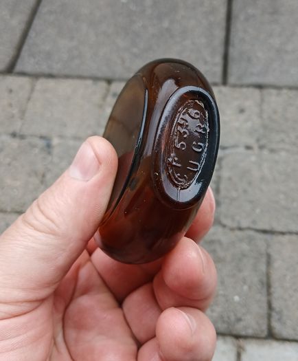 Vintage Tullamore whiskey bottle