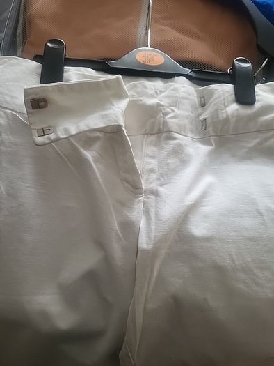 Flare White Trousers