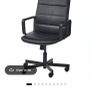 IKEA Home Office Swivel Chair Computer Desk Adjustable with Arms Comfy Black Image 3