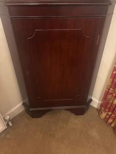 Mahogany Corner Cabinet