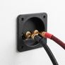 Speaker cable wall plate with binding posts Image 2