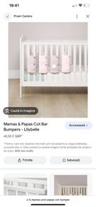 Mamas and papas cot bar covers bumper