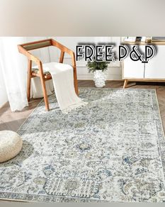 NEW SALE | Rug 3x5 Washable Rug Entryway Rug Door Mat Vintage Indoor Entrance Thin Rug Retro Distressed Carpet Blue Multi Floral Print Mat Country Boho Rug