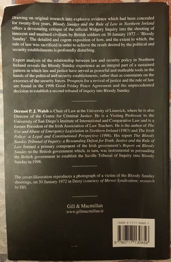 Bloody Sunday And The Rule Of Law In Northern Ireland by Dermot P. J. Walsh