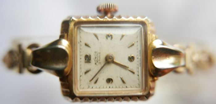 Vintage 1930s MONOR Rolled Gold Watch - Working Vintage Ladies Manual Wind Up Wrist Watch Swiss Made