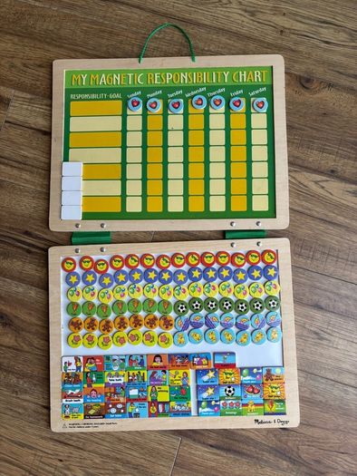 mellisa and dough magnetic responsibly kids chart 40x30cm