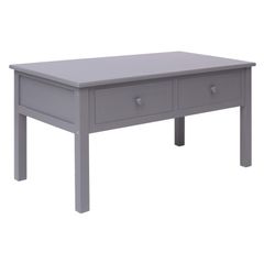 Coffee Table Grey 100x50x45 cm Wood