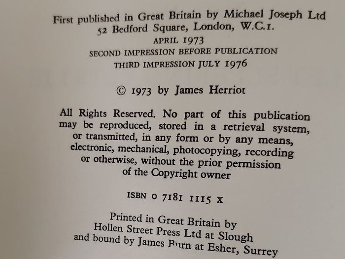 Vintage James Herriot 4-Book Collection (Inc. 1977 1st Edition) - Ex-Library