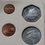 Isle of Man decimal coin set 1979 | Pobjoy Mint 6 coins in wallet with card Image 4