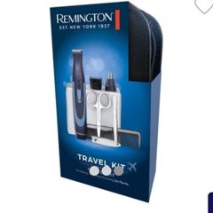 x2 Bundle - Brand New Remington Travel Kit - 13 Piece Set - RRP - 29.99 & Now Added - Wahl Power Plus Corded Hair Clipper x14 Piece Set