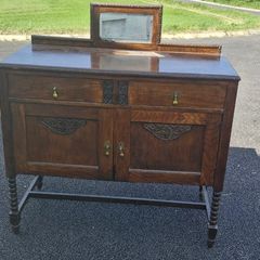 Antique oak sideboard