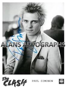The Clash Paul Simonons Autograph