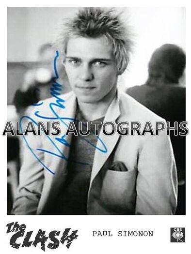 The Clash Paul Simonons Autograph