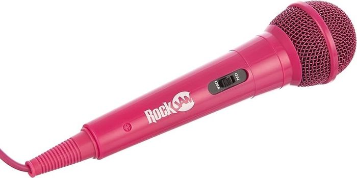 Karaoke Microphone Wired Unidirectional Dynamic Microphone with Three Metre Cord - Pink