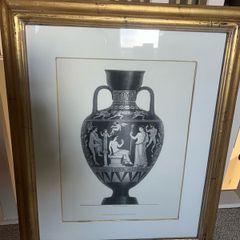 2 antique Gold framed prints
