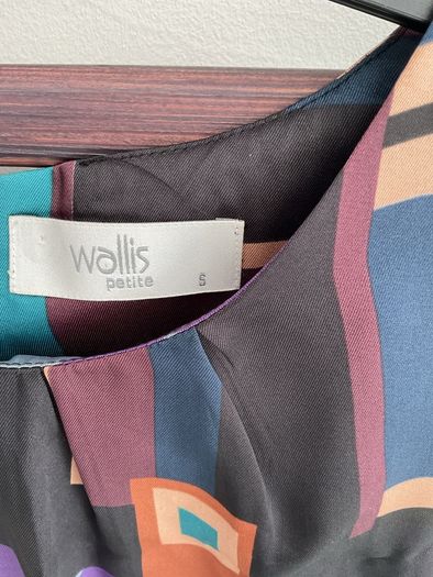 sleeveless top Wallis shop petite range multi print size small Bnwot