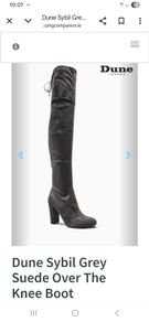 Dune Sibyl over the knee boots  NEW condition