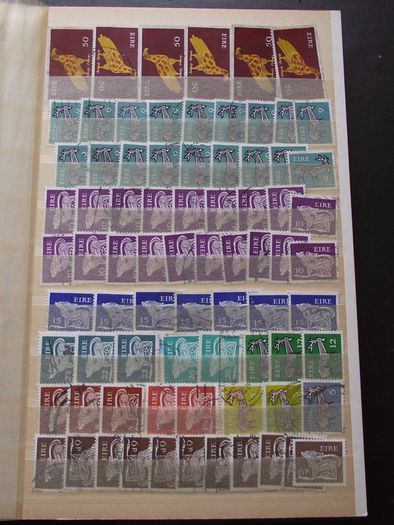 An album with Irish stamps. Reminder with duplications