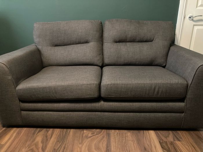 Large 3 Seater Dark Grey Sofa