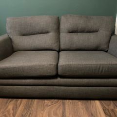 Large 3 Seater Dark Grey Sofa
