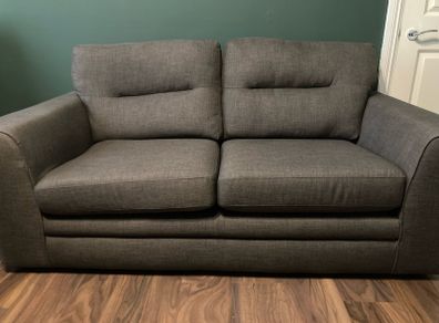 Large 3 Seater Dark Grey Sofa