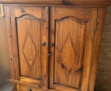 mexican pine tv cabinet