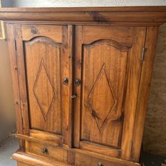 mexican pine tv cabinet