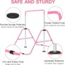 Gymnastics Bars, Junior Training Kip Bar Gymnastics Equipment for Home,Adjustable Height Folding Horizontal Bar with Gymnastic Rings for Kid Image 3