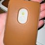 iPhone Leather Wallet in Colour Saddle Brown Image 3