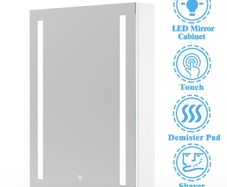 Brand New 600mm Bathroom LED Mirror Cabinet